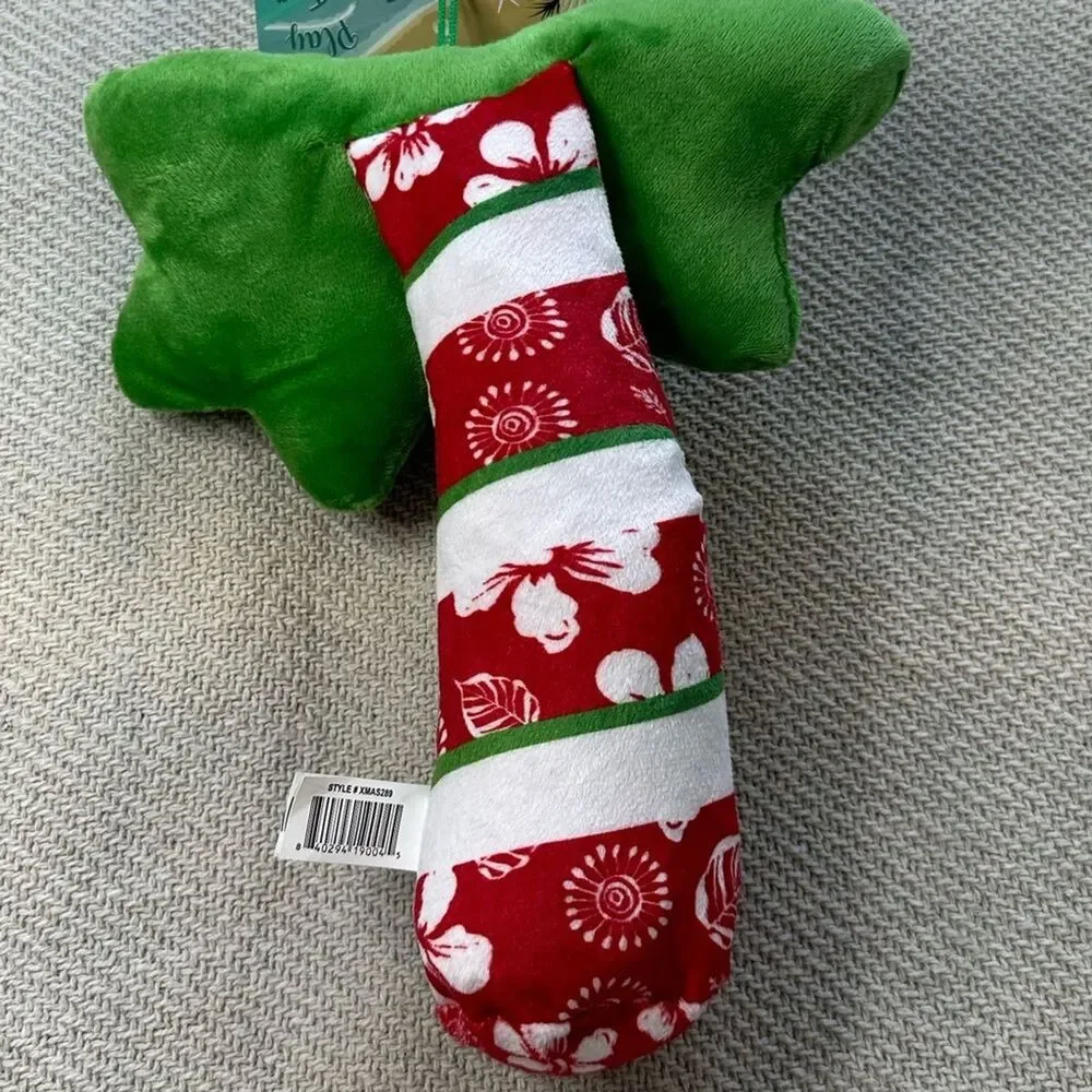 Dog Toy Deck The Palm Tree NWT Holiday Gift Coastal Beach Red Puppy Florida